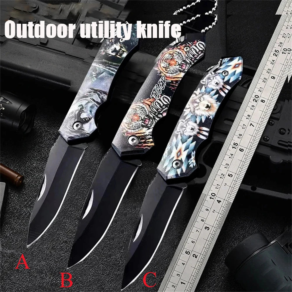 Folding Paring Knife – Stainless Steel Pocket Utility Knife Folding Pocket Knife Axl