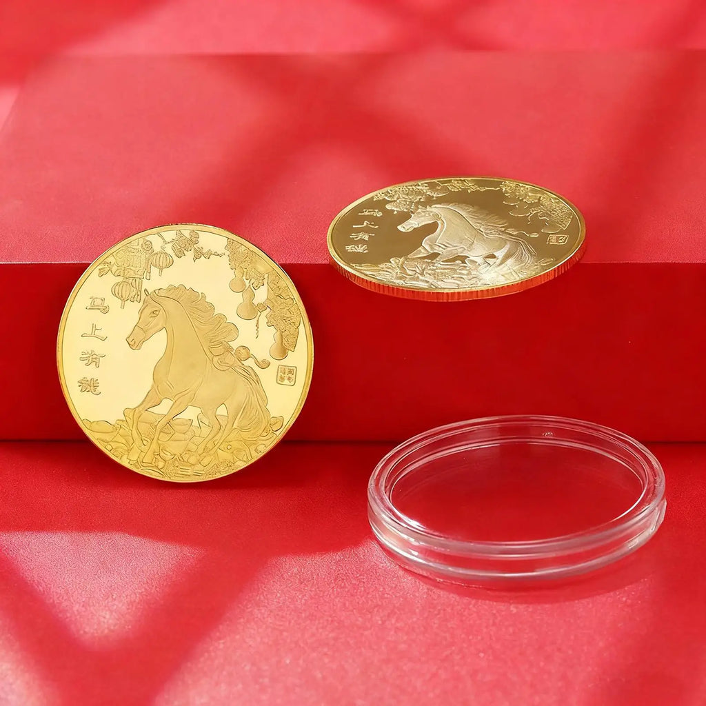 Year of the Horse 3D Commemorative Coin – Lucky New Year Gift Commemorative Coin Axl