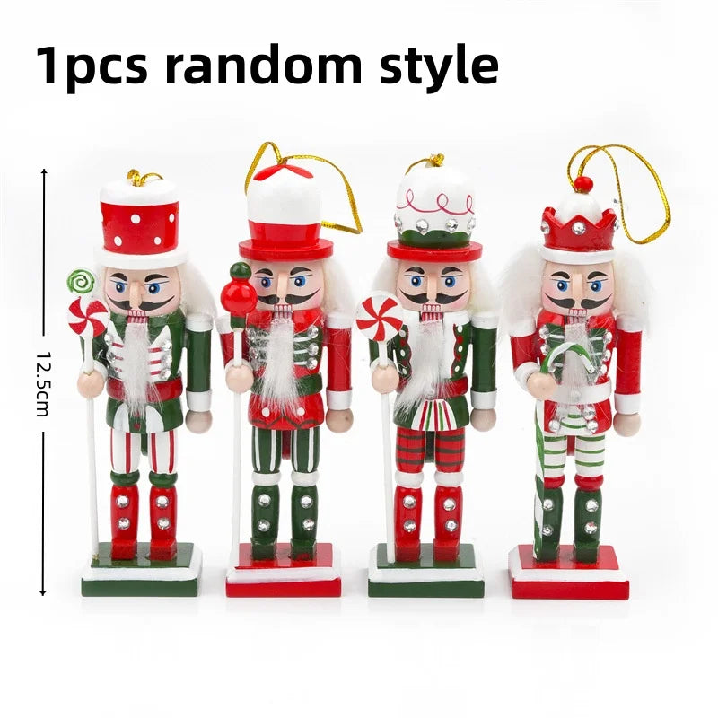 Nutcracker Soldier Christmas Tree Ornament – Candy Color Christmas Ornament Axl 1PCS random A3