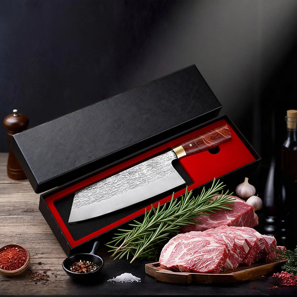 Japanese Hand-Forged Chef's Knife – Wooden Handle & Gift Box Chef's Knife Axl