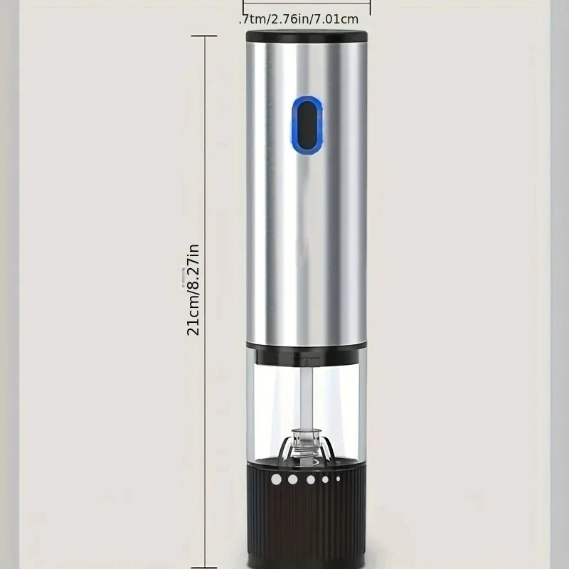Electric Salt & Pepper Grinder – USB Rechargeable Auto Mill Electric Spice Grinder Axl