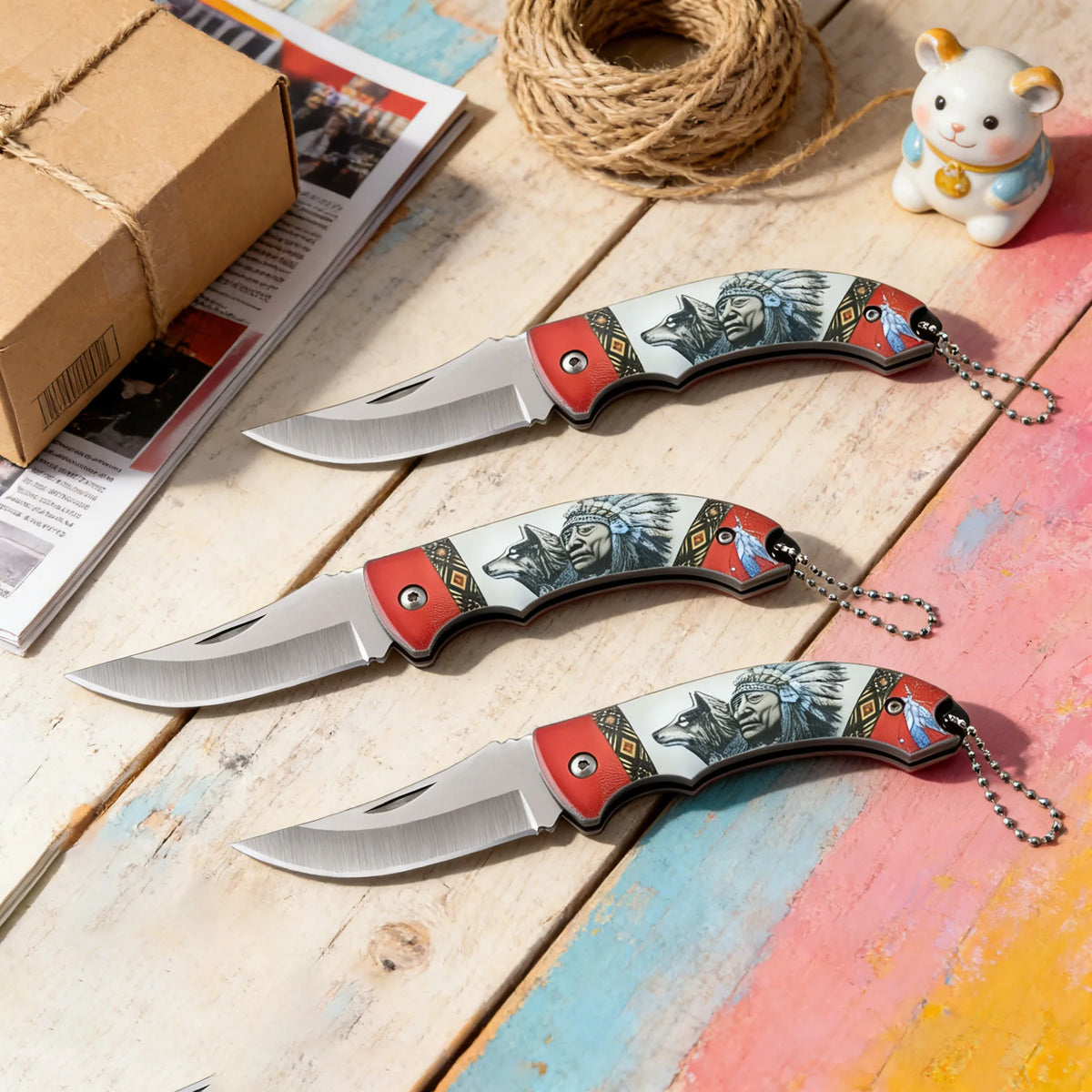 Multifunctional Folding Knife – EDC Camping & Fishing Utility Folding Pocket Knife Axl Pocket Knife-3PCS
