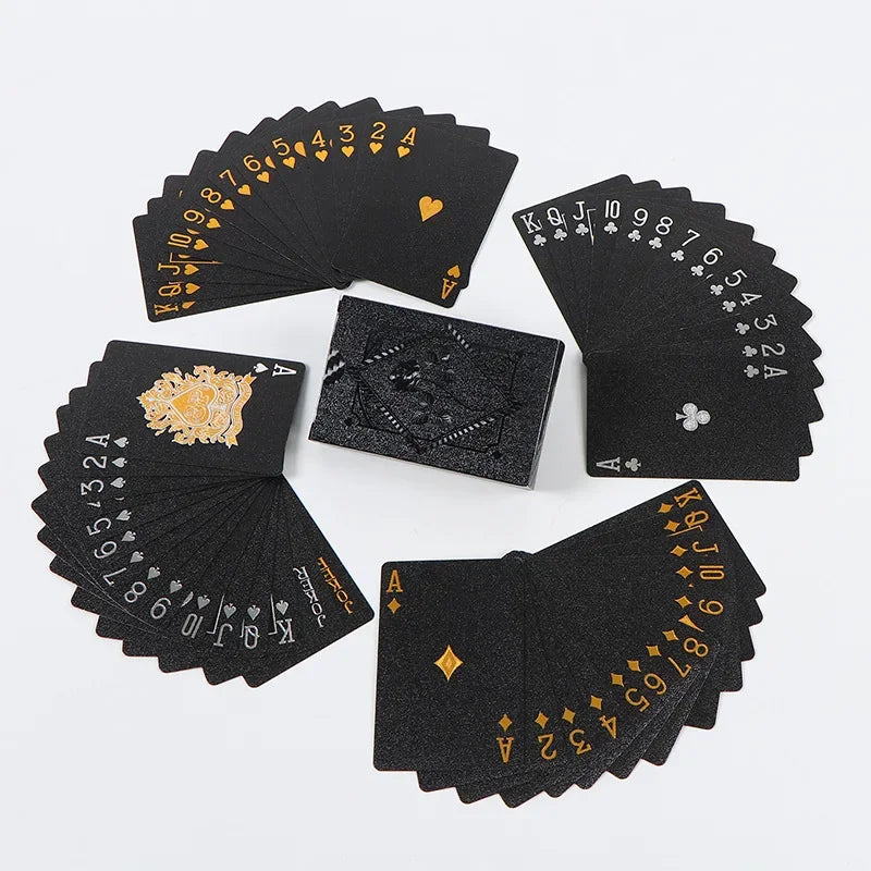 Waterproof Gold Foil Playing Cards – Poker, Magic & Board Games Playing Card Deck Axl