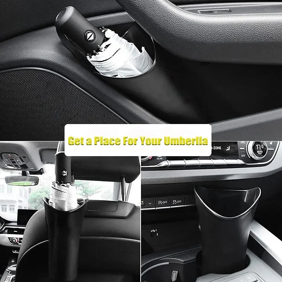 Car Hanging Trash Can – Black Press-Lid Waste Bin for Vehicles Car Hanging Trash Can Axl