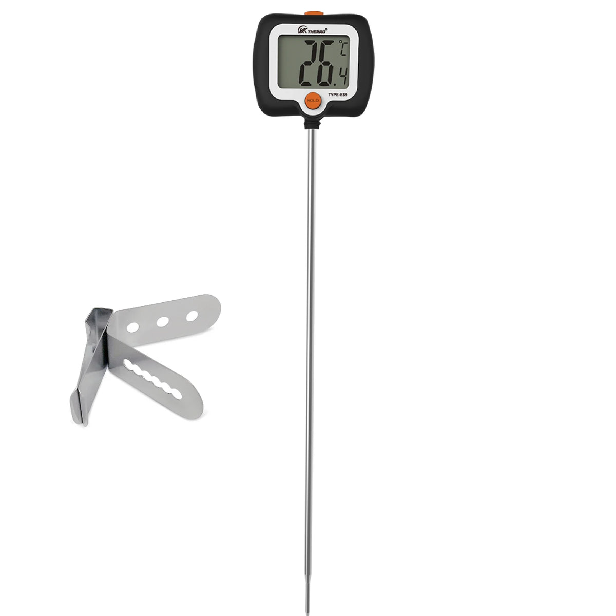 Digital Food Thermometer – Candy, Meat, BBQ & Milk Kitchen Kitchen Thermometer Axl black