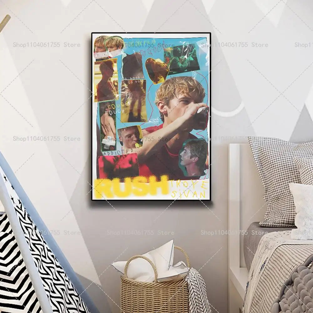 Troye Sivan Self-Adhesive Wall Art Poster – Color Print Wall Art Poster Axl