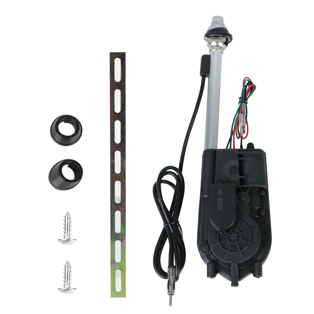 12V Automatic Telescopic Car Antenna – Waterproof AM/FM Aerial Car Radio Antenna Axl black