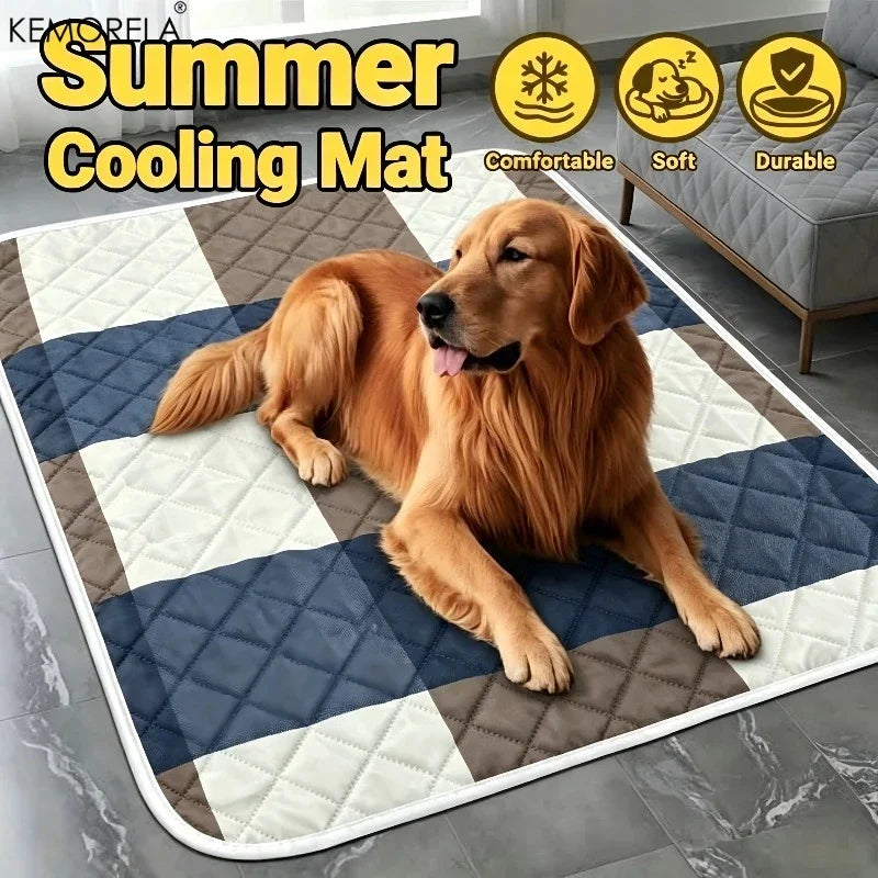 KEMORELA Dog & Cat Cooling Mat – Washable Ice Pad All Sizes Pet Cooling Mat Axl