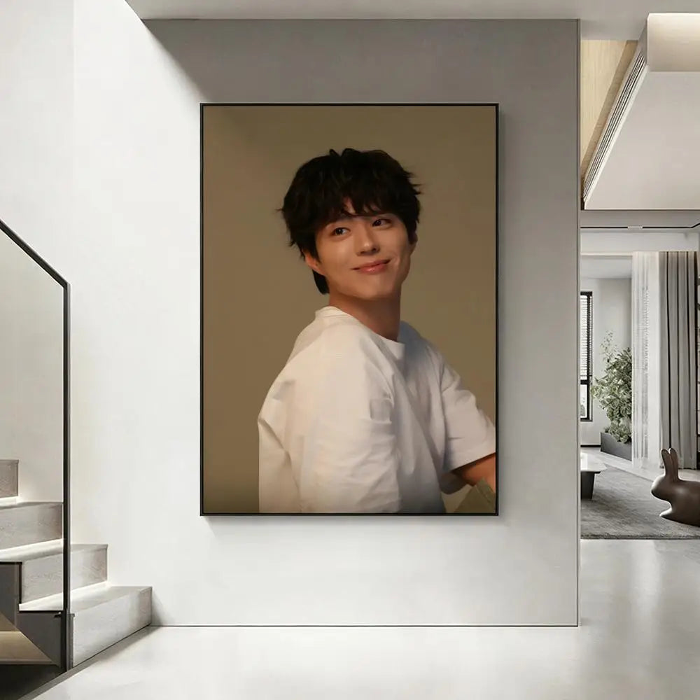 Park Bogum HD Poster – Waterproof Sticky Wall Art Decor Wall Art Poster Axl White18 50X70cmNoframe