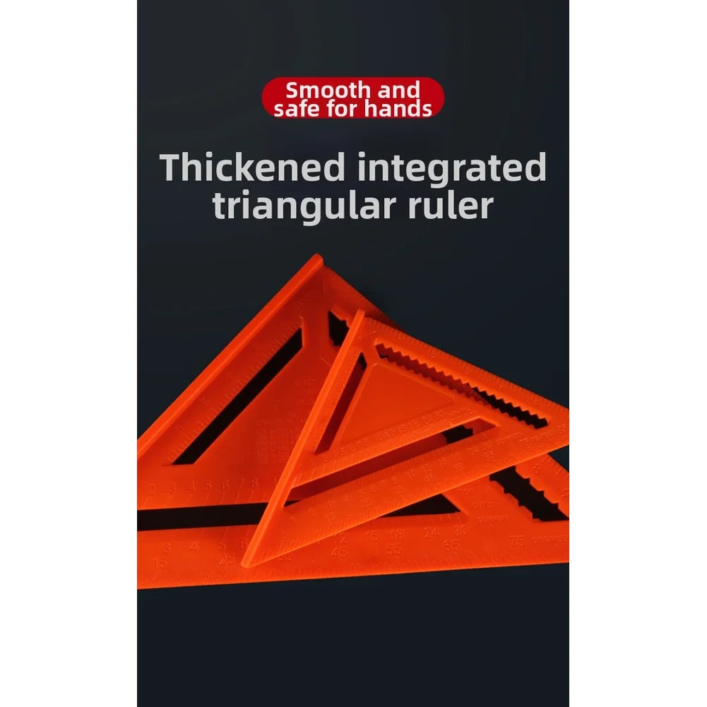 Triangle Ruler 7" & 12" – Woodworking Angle Measuring Tool Triangle Measuring Ruler Axl