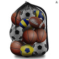 Extra Large Mesh Ball Bag – Drawstring Sports Storage Net Sports Ball Bag Axl Empty A