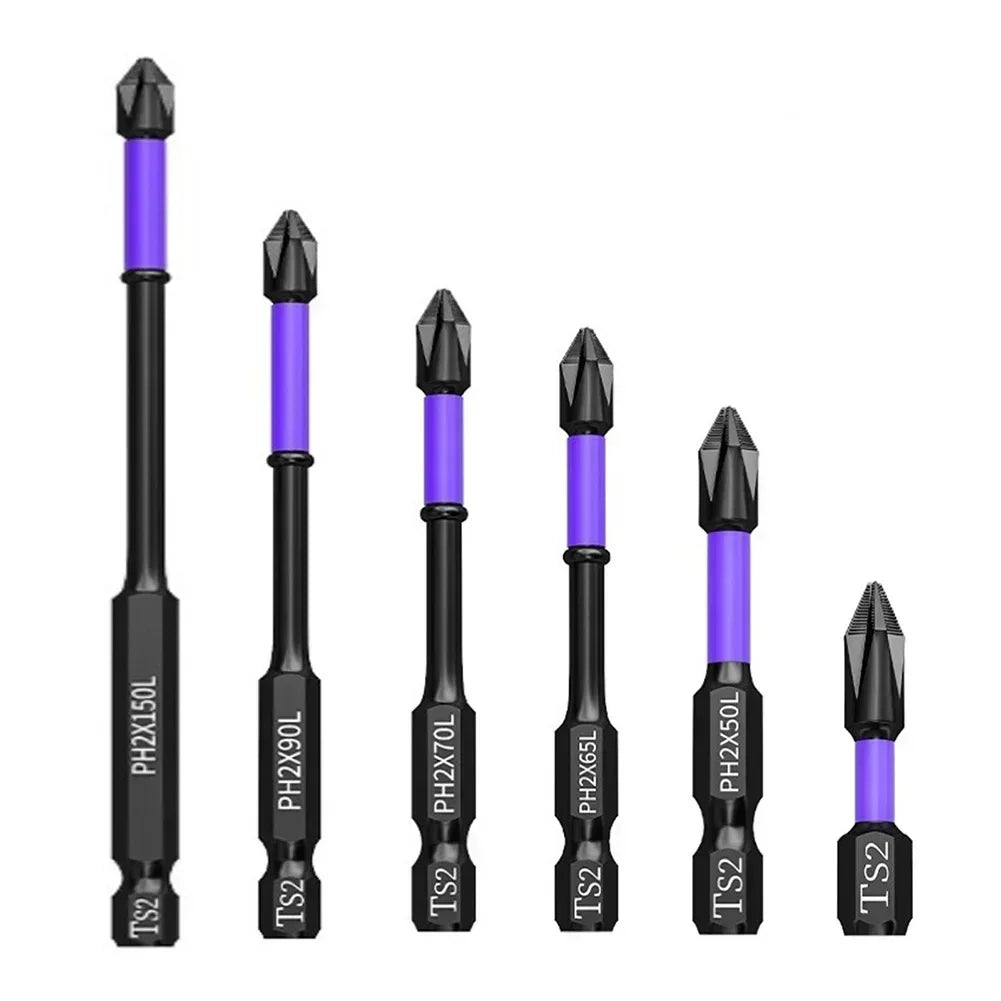 PH2 Magnetic Screwdriver Bit – Non-Slip Alloy Steel 25–150mm Screwdriver Bit Axl