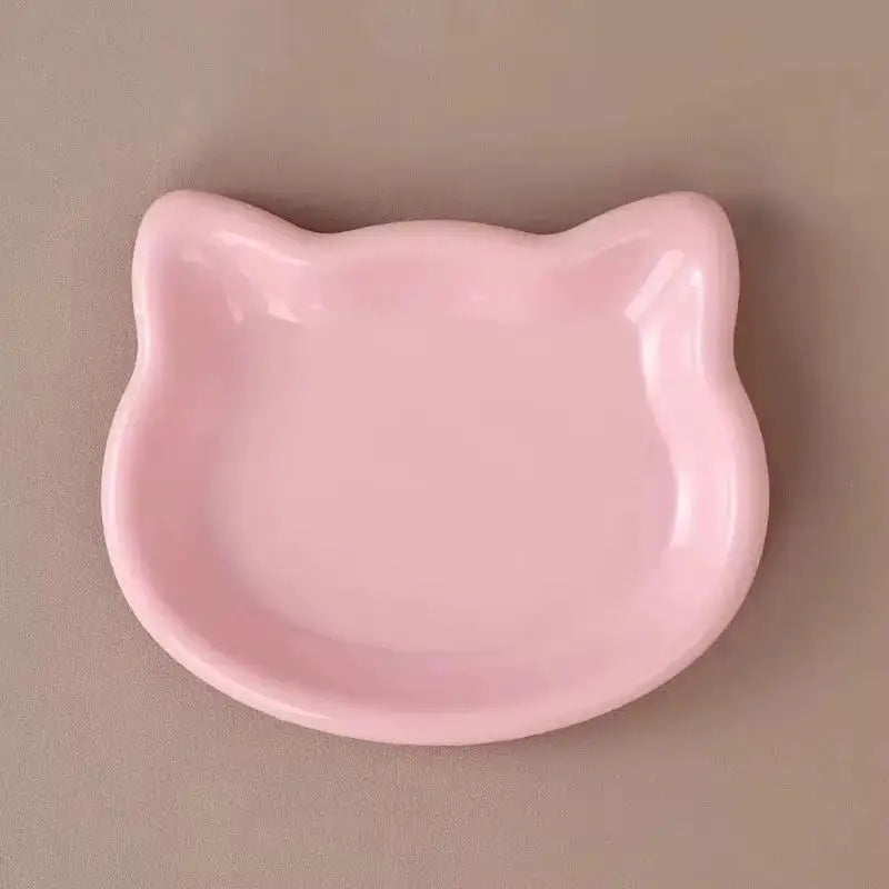 Cat Head Shaped Pet Bowl – BPA-Free Whisker-Friendly Feeder Cat Feeding Bowl Axl A3