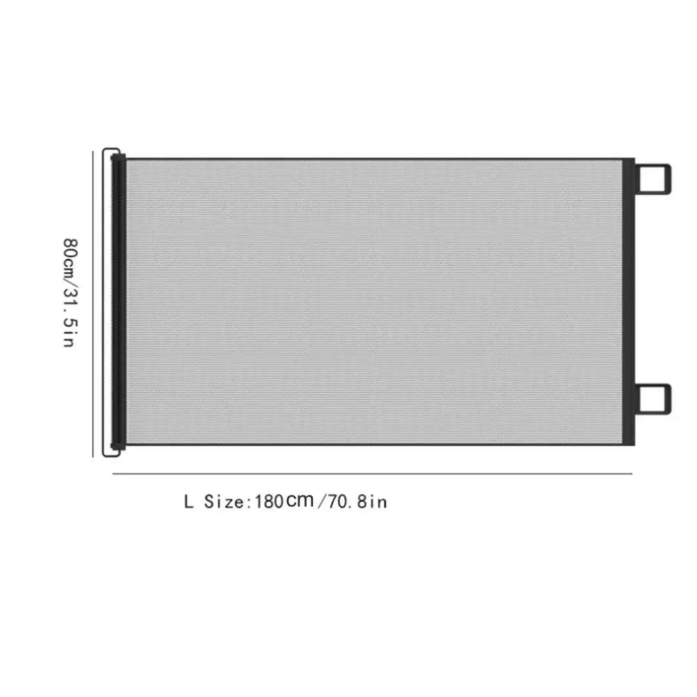Retractable Pet Gate No-Drill Safety Mesh Fence | 3 Sizes Retractable Pet Gate Axl 180x80cm