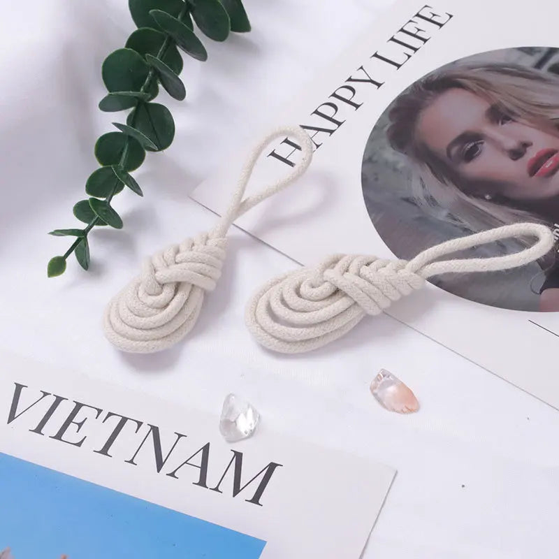 Cotton Rope Napkin Rings – Handmade European Table Decor (4 Pcs) Napkin Rings Axl