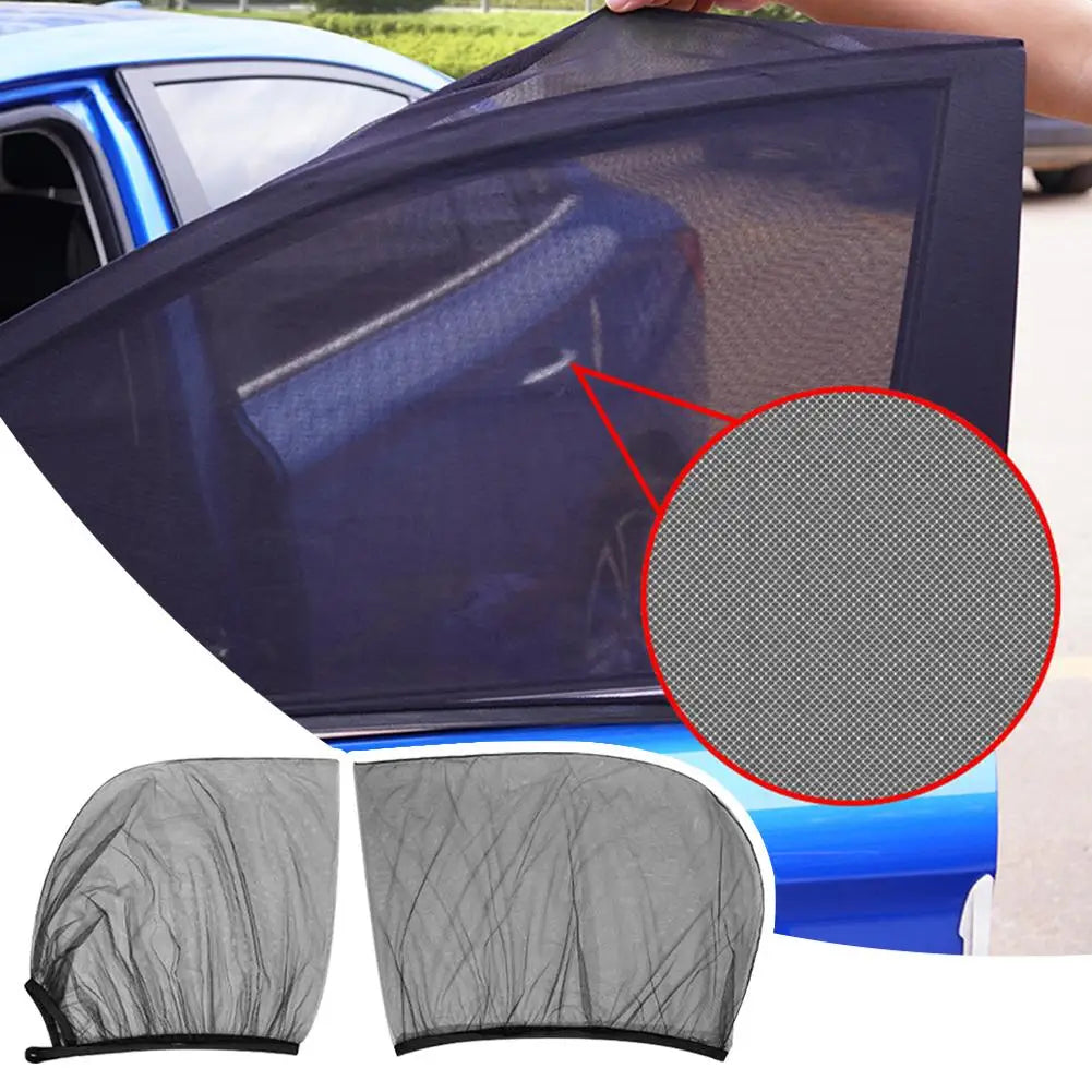Car Side Window Sunshade Mesh Curtain – Universal SUV Fit Car Window Sunshade Axl