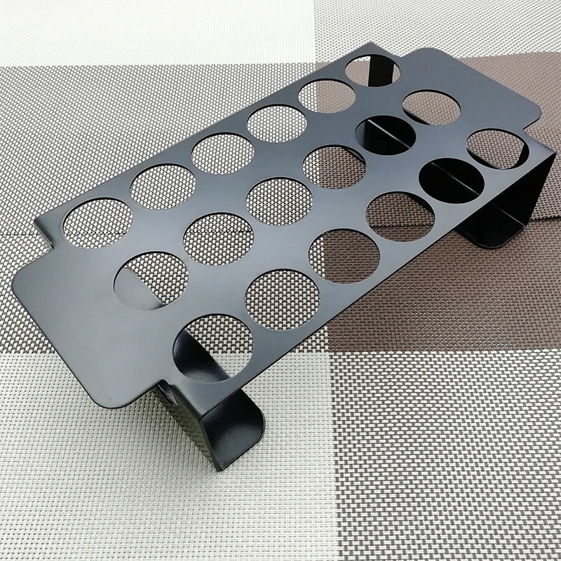 18-Hole Stainless Steel Jalapeño Pepper Grill Rack | BBQ Roaster BBQ Grill Rack Axl Black