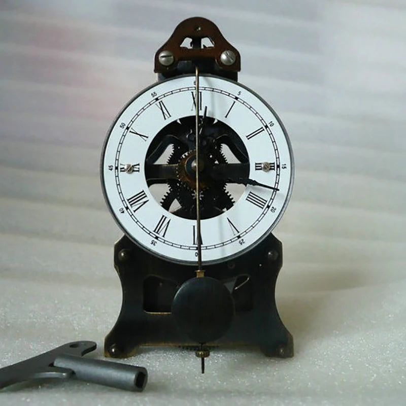 Copper Mechanical Desk Clock – Vintage Antique Chiming Clockwork Mechanical Desk Clock Axl