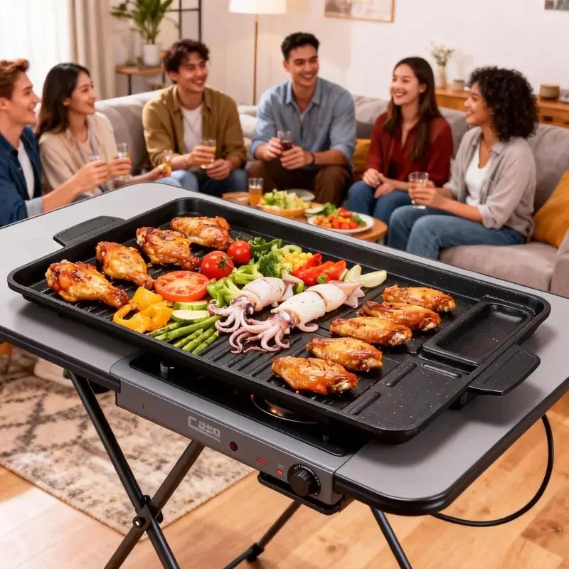 Titanium-Coated Korean BBQ Griddle Pan | Camping Grill Plate BBQ Griddle Pan Axl