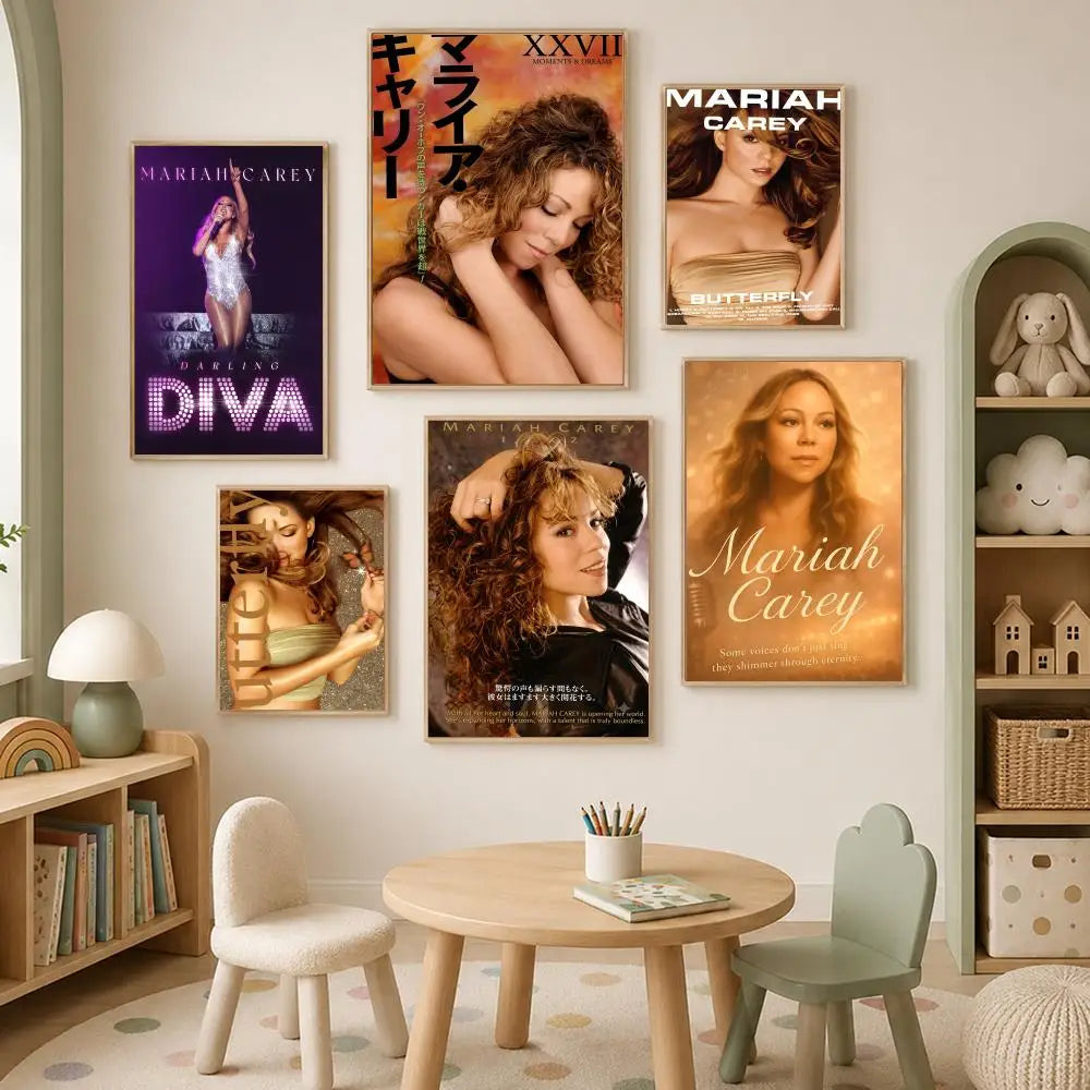 Mariah Carey HD PVC Wall Art Poster – Self-Stick Waterproof Wall Art Poster Axl