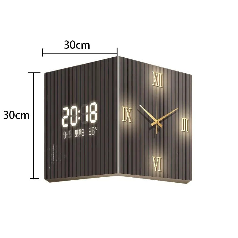 Modern LED Digital Wall Clock – Large Acrylic Calendar Clock LED Digital Wall Clock Axl