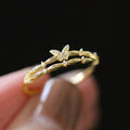 Huitan Gold Butterfly Ring Women – Cubic Zirconia Fashion Jewelry Fashion Ring Axl T0220 6