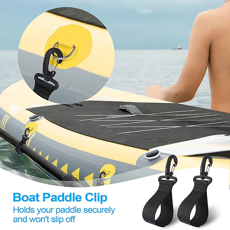 2-Pack Kayak Paddle Strap Clips for SUP, Canoe & Inflatable Boats Paddle Strap Clip Axl