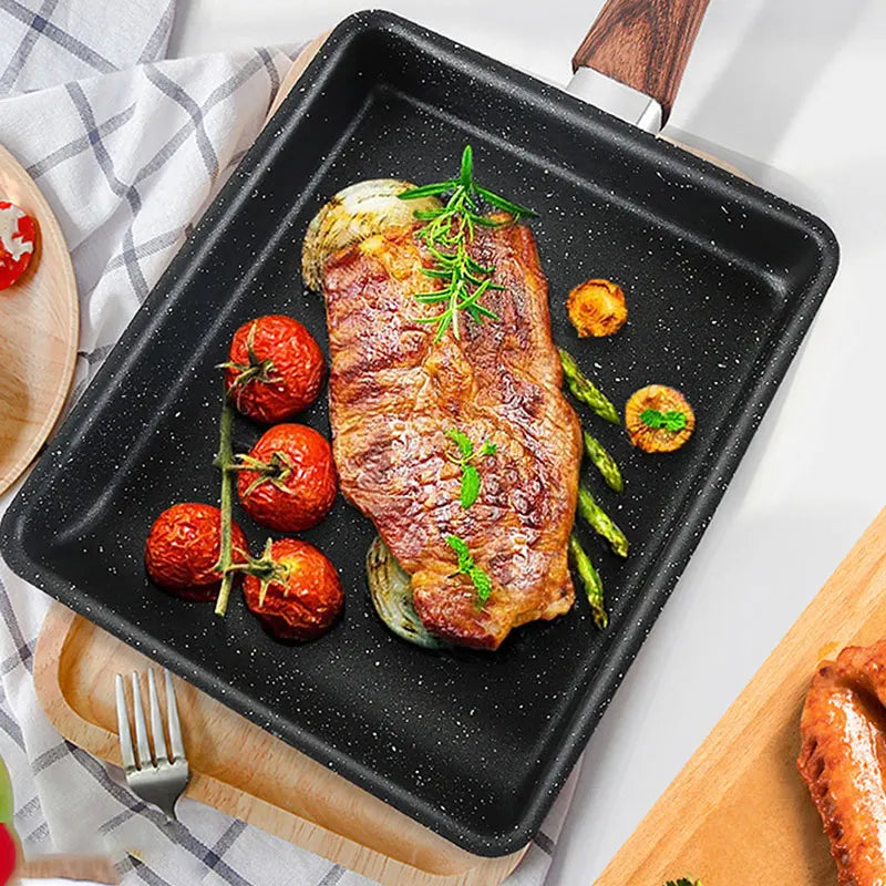 Nonstick Cast Iron Tamagoyaki Pan – Japanese Omelette Egg Pan Omelette Frying Pan Axl