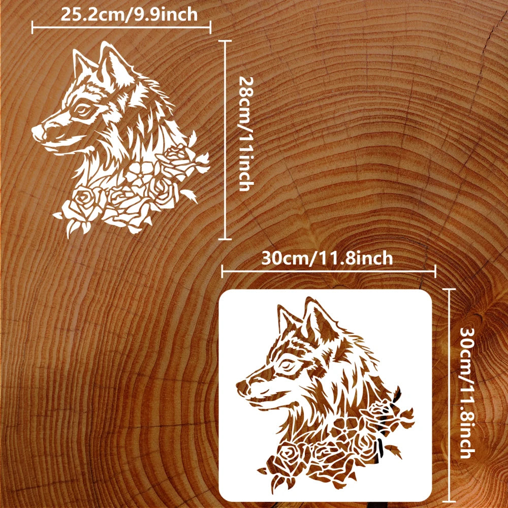 Tree of Life Stencil 11.8" – Reusable Damask DIY Craft Template Craft Stencil Axl AECH04-03647