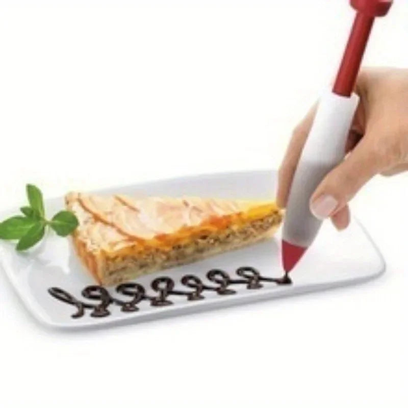 Silicone Chocolate Writing Pen – Cake & Pastry Decorating Tool Cake Decorating Pen Axl