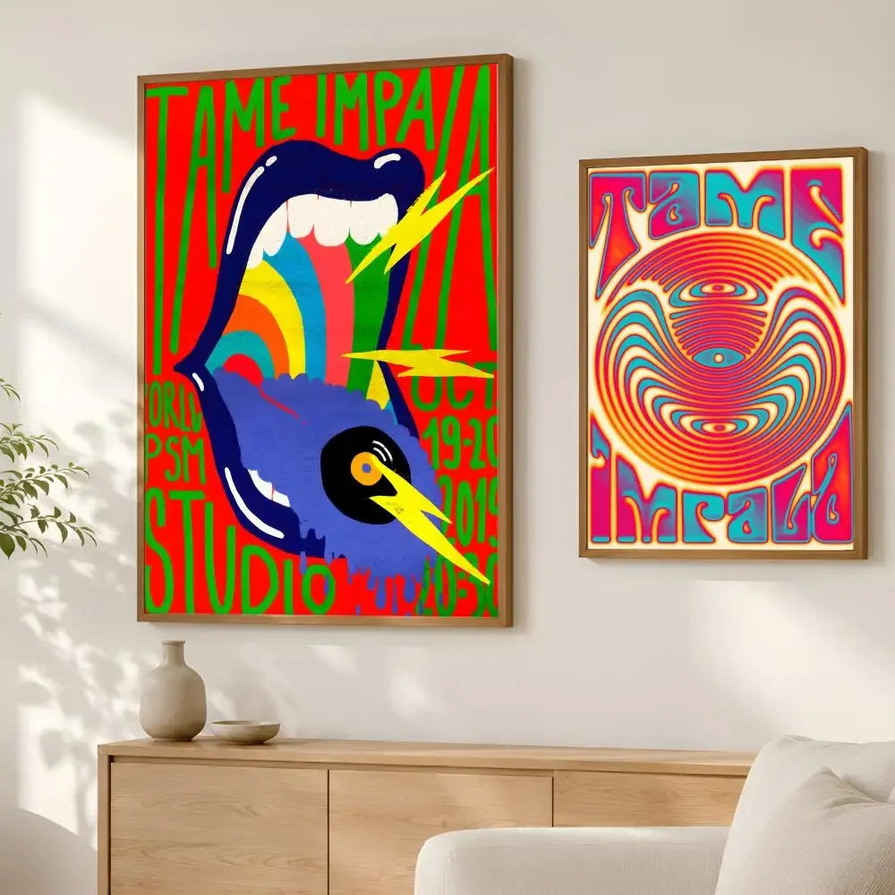 Tame Impala HD PVC Self-Stick Wall Art Poster | Home Decor Wall Art Poster Axl