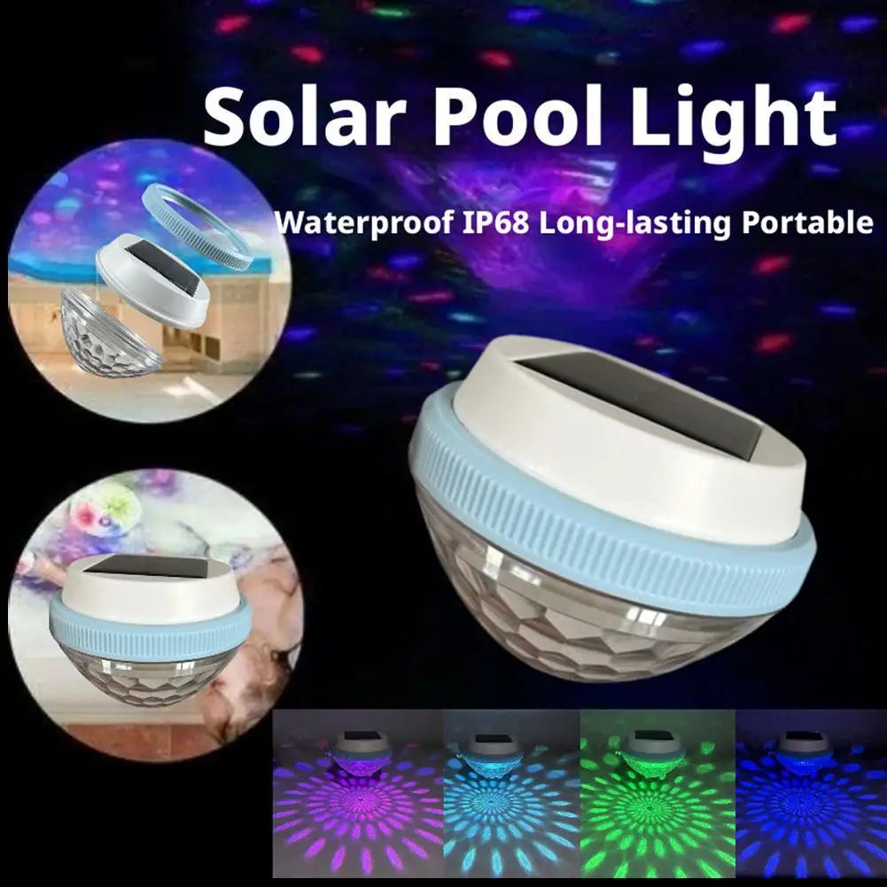 Solar Floating Pool Lights – Color Changing Flower Projection Solar Pool Light Axl