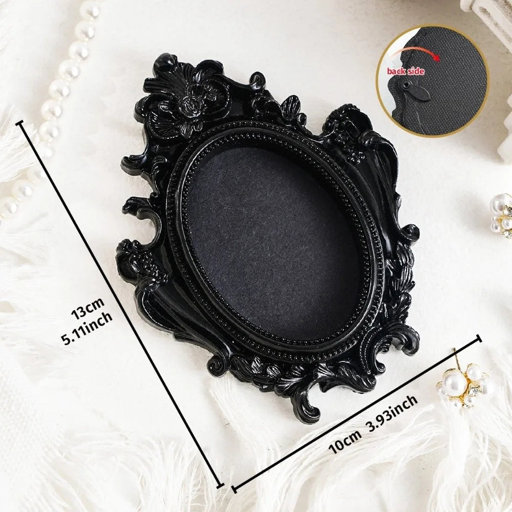 Resin Baroque Mini Picture Frames – Ornate Vintage Wall Décor Decorative Picture Frame Axl A59
