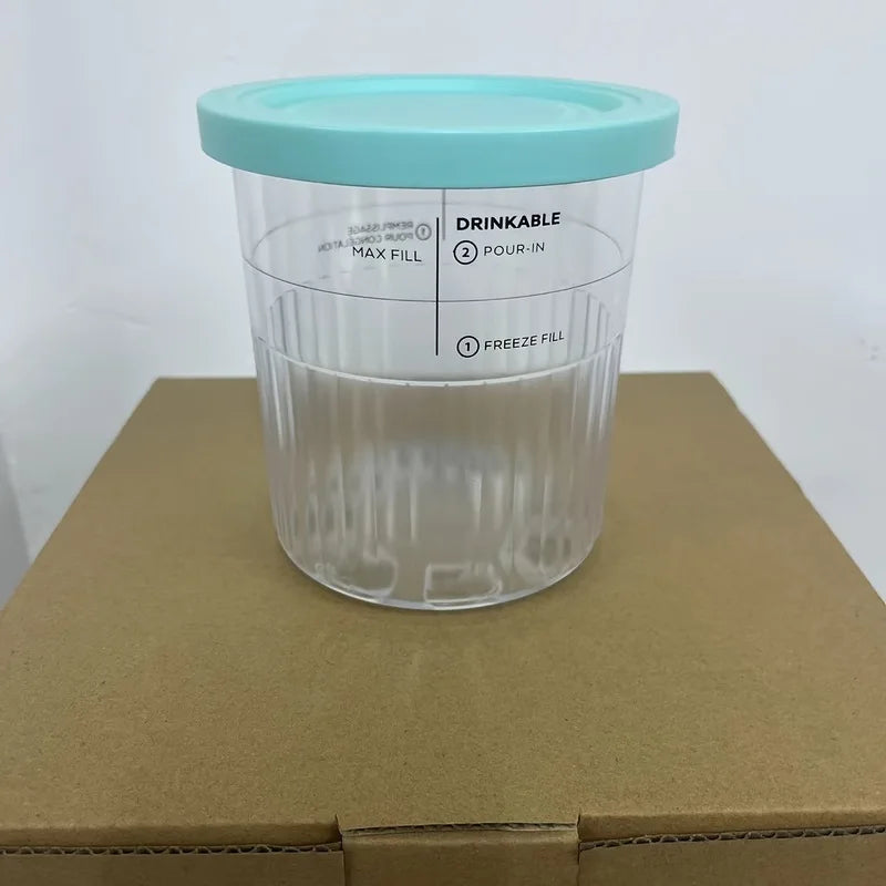 Replacement Pint Containers with Lids for Ninja Creami NC500 NC501 Ice Cream Containers Axl