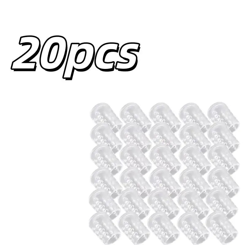 20-Pack Transparent Toe Protectors – Elastic Covers for Comfort Toe Protectors Axl 20pcs