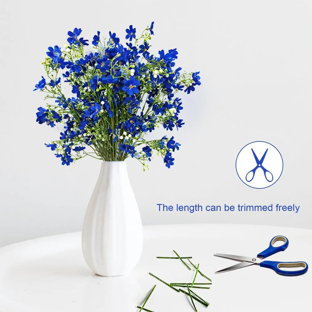 Silk Artificial Flowers Long Stem Faux Baby's Breath Bouquet Artificial Silk Flowers Axl