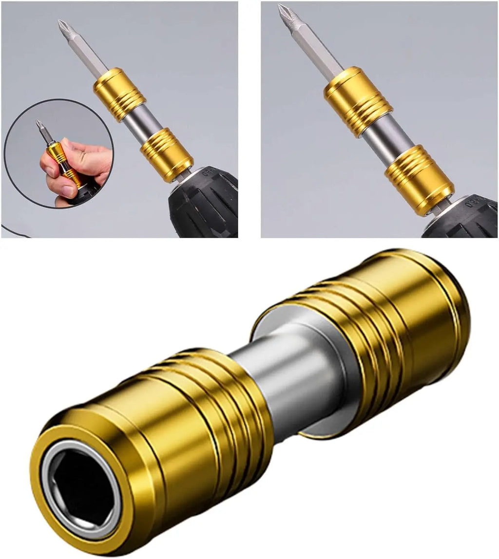 3-Pc Hex Quick-Change Adapter Set | Self-Locking Bit Holder Drill Bit Adapter Axl