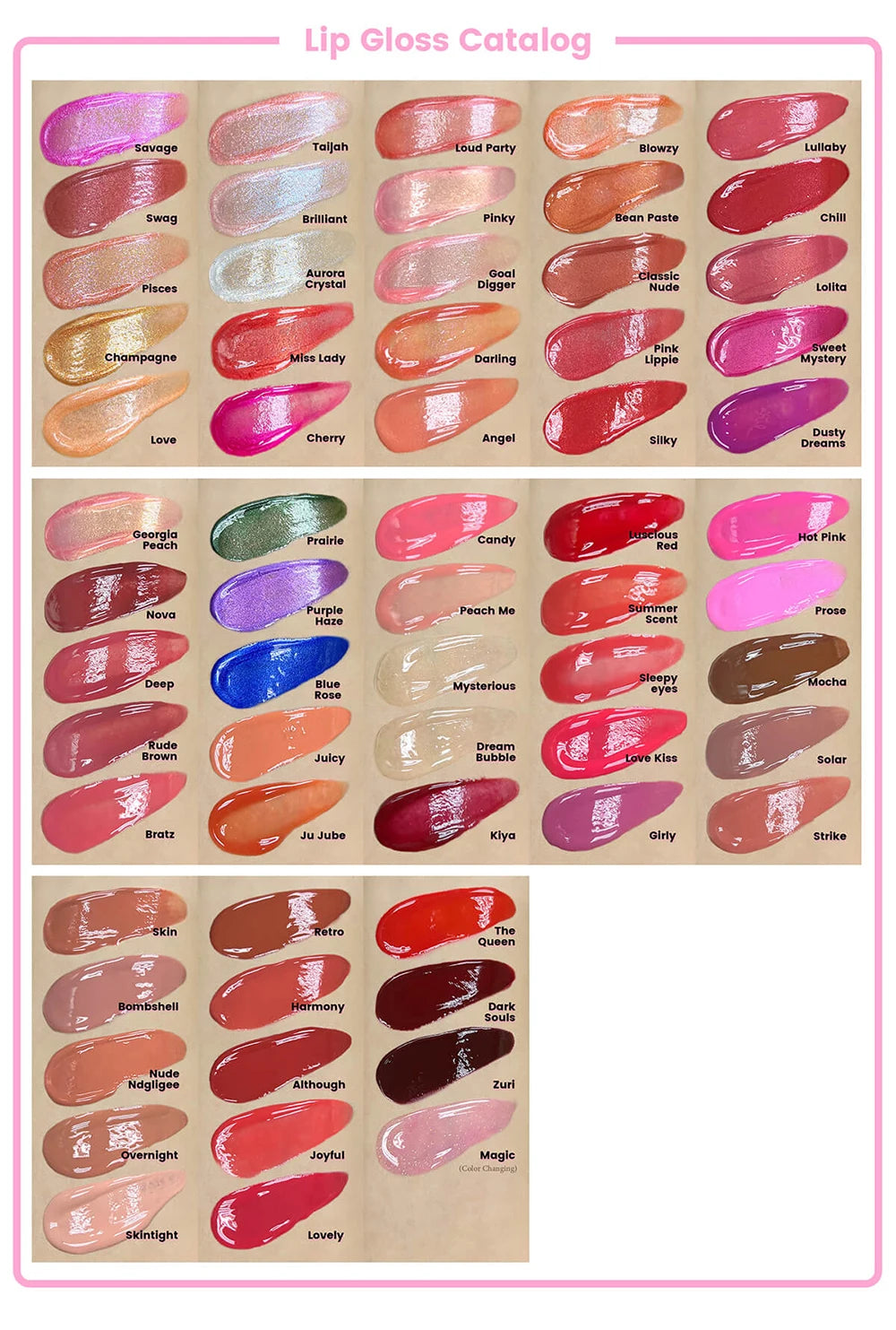 Waterproof Vegan Lip Gloss – 142 Shades, Shimmer & Matte Lip Gloss Axl