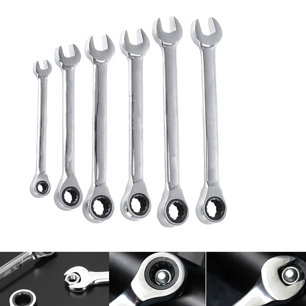 6–13mm Reversible Ratchet Wrench | Chrome Vanadium Spanner Ratchet Wrench Axl