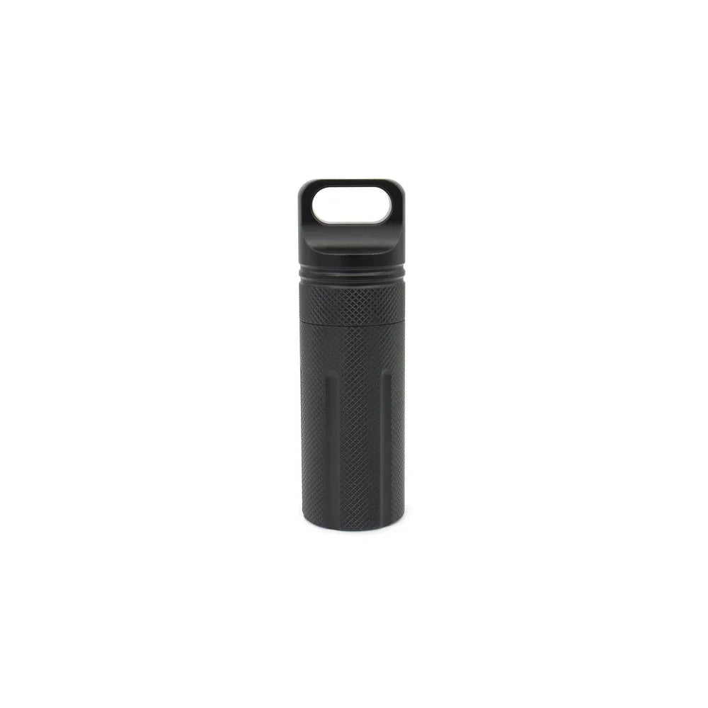 Waterproof Aluminum EDC Pill Canister – Outdoor Seal Bottle EDC Pill Canister Axl Black