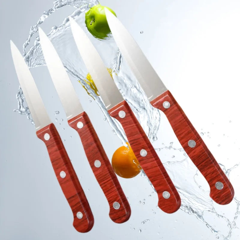 Stainless Steel Fruit Paring Knife with Wooden Handle Paring Knife Axl