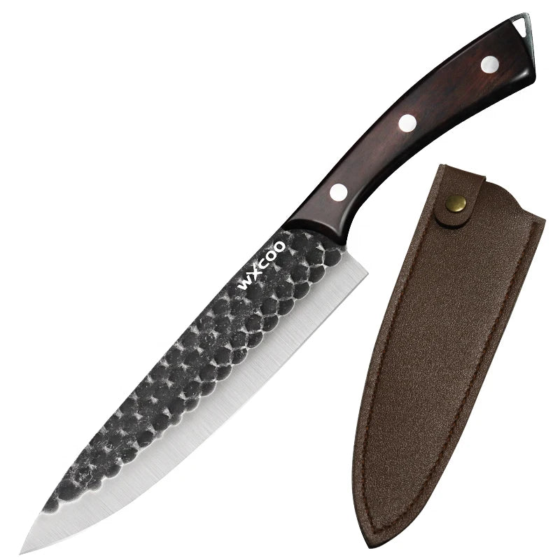 WXCOO Forged Chef Knife Set – Boning, Cleaver & Butcher Chef Knife Set Axl Knife B