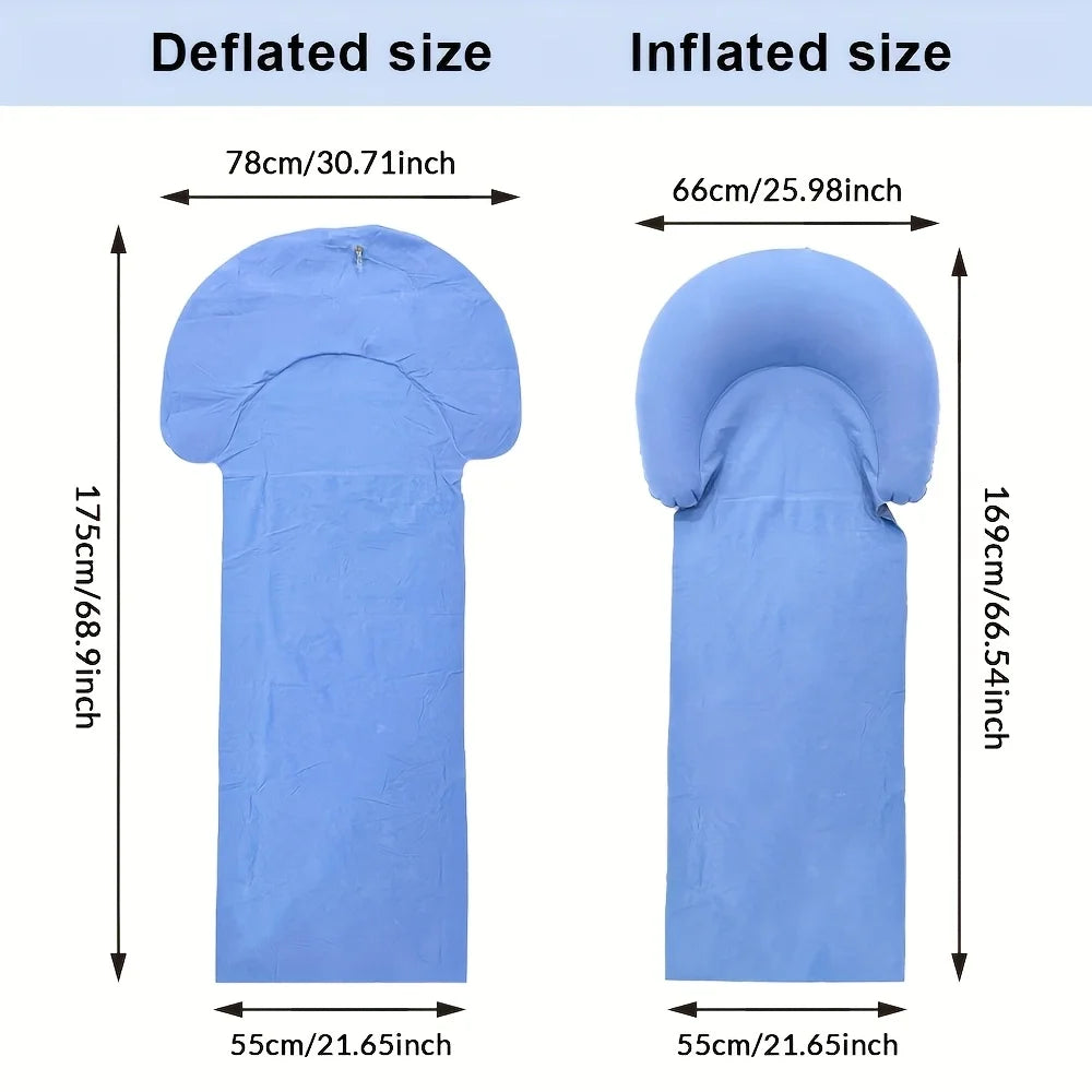 Sandproof Beach Mat with Inflatable Headrest | Camping Picnic Outdoor Beach Mat Axl