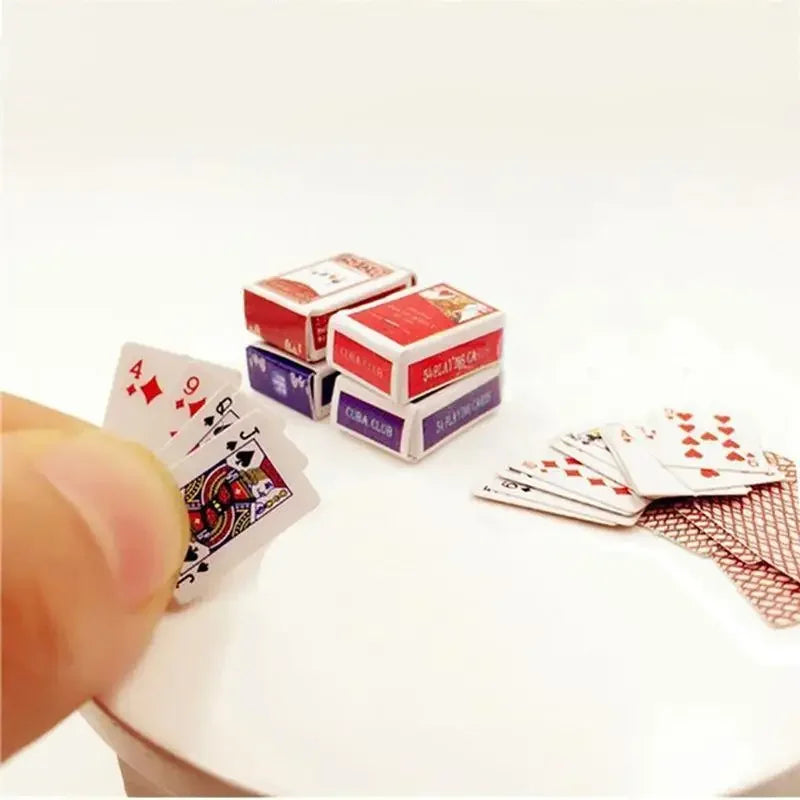 1:12 Dollhouse Miniature Poker Cards – Kawaii Doll Accessory Dollhouse Accessory Axl Default Title