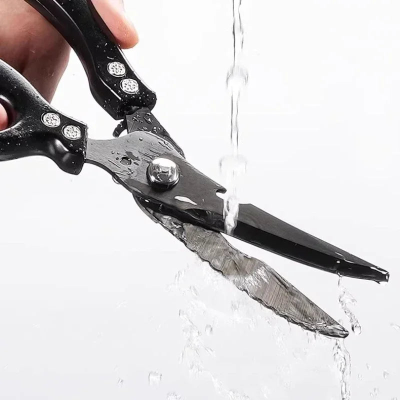 Black Titanium Kitchen Shears – Heavy Duty Bone Scissors Kitchen Shears Axl