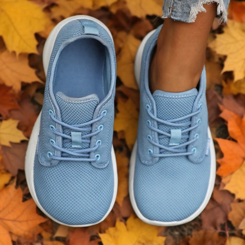 Women's Wide Toe Platform Sneakers | Breathable Memory Foam Platform Sneakers Axl