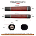 Ebony & Rosewood Octagonal Chef Knife Handle – DIY Replacement Knife Handle Blank Axl Large Handle