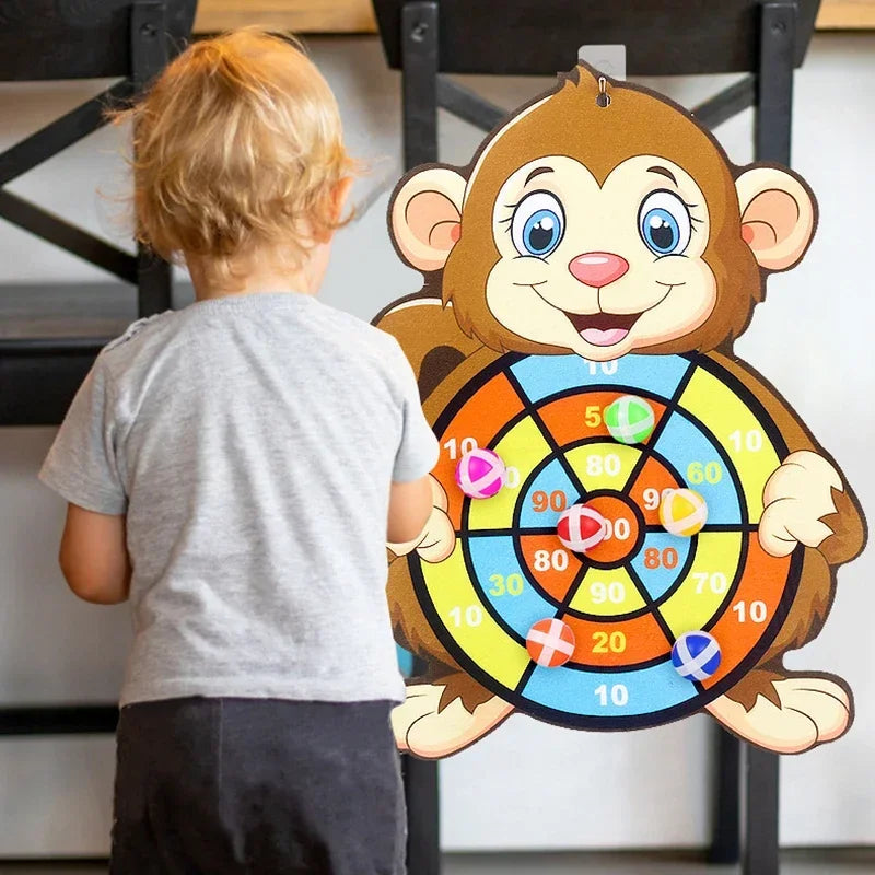 Kids Sticky Ball Dart Board – Safe Montessori Game Ages 3–7 Kids Dart Board Game Axl