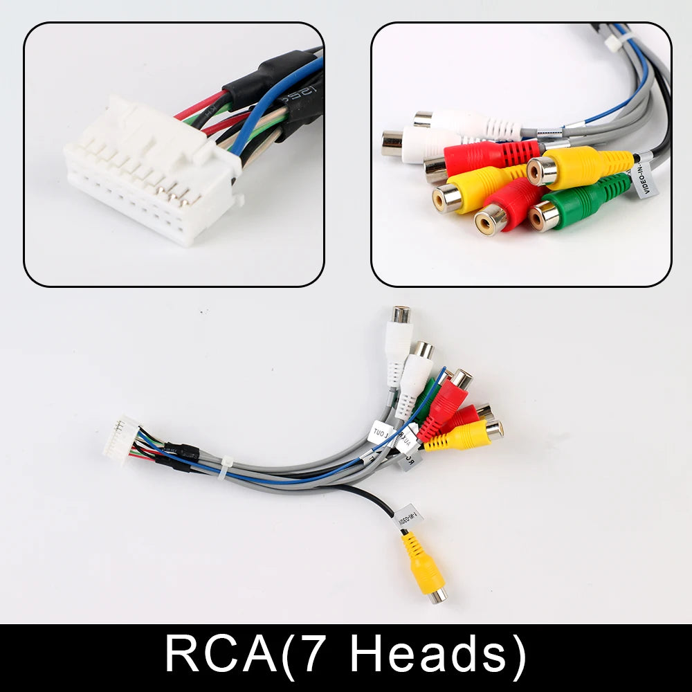 2 Din Car Android Radio Wiring Harness GPS & RCA Connector Car Radio Harness Axl RCA