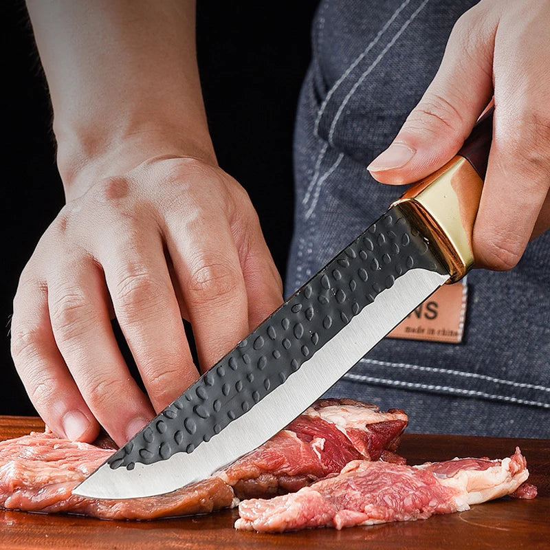 PLYS Stainless Steel Boning Knife Set – Sharp Chef Butcher Blade Boning Knife Set Axl